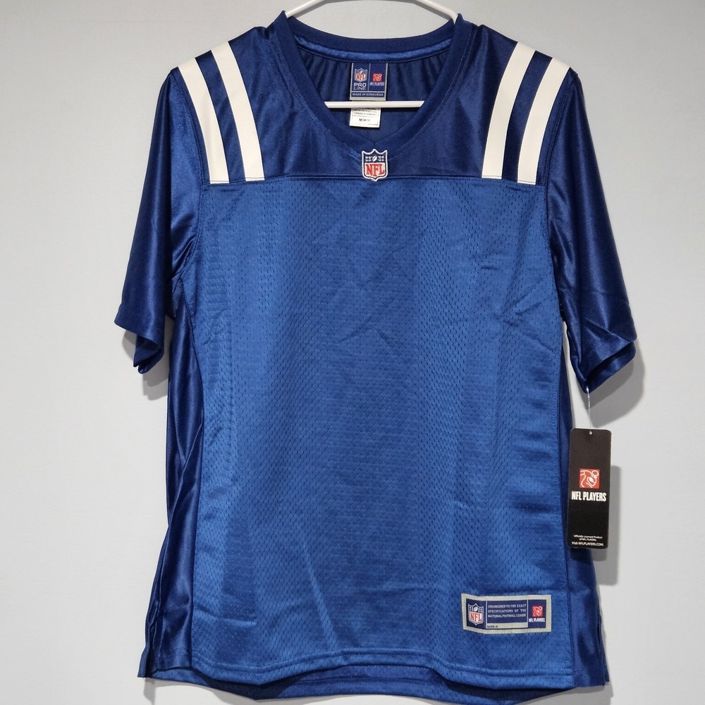Pro Line Indianapolis Colts Women's Blank Jersey Size M Blue White